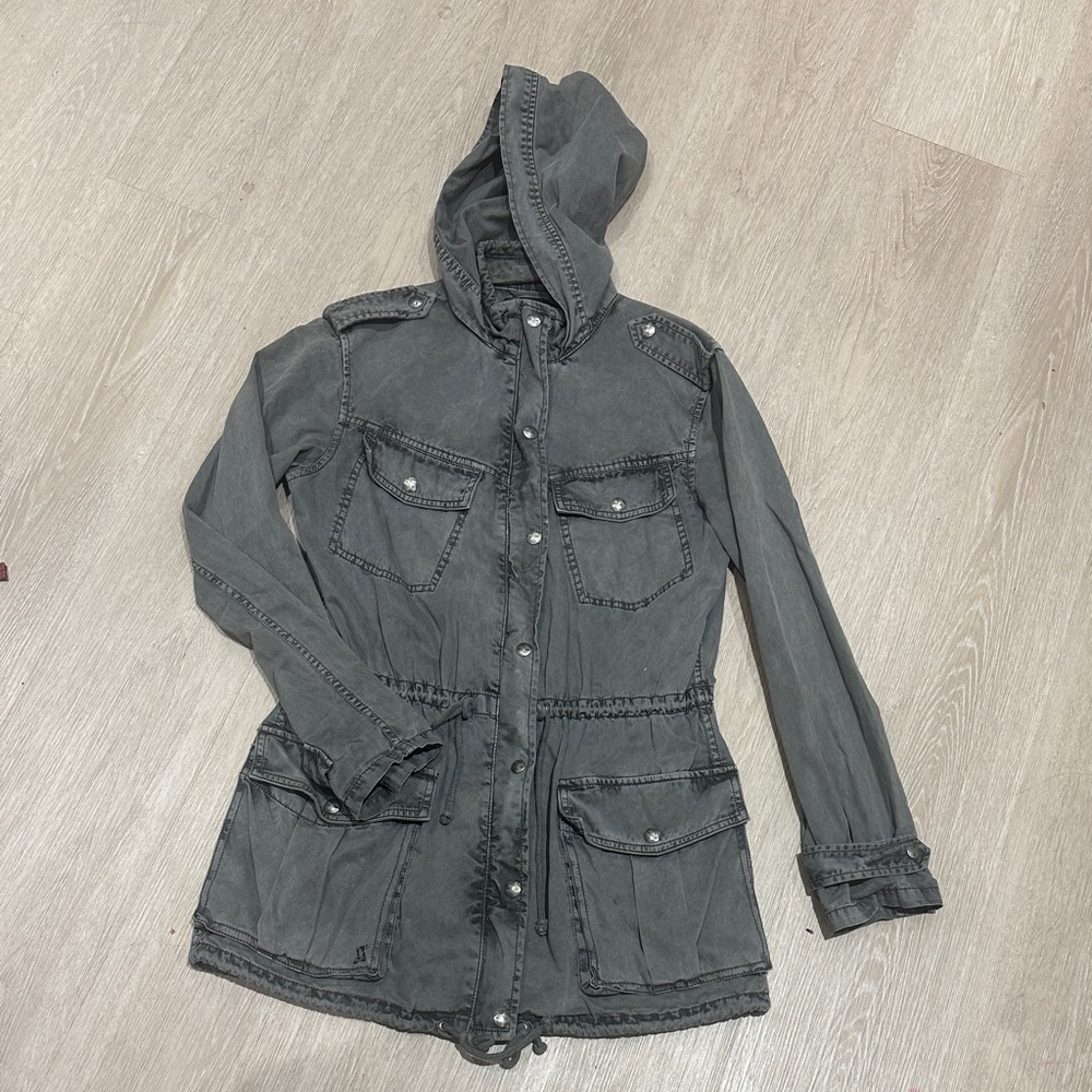 Aritzia Charcoal Utility Jacket